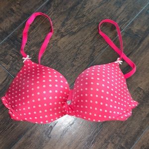Bright Polkadot Pink Victoria’s Secret bra